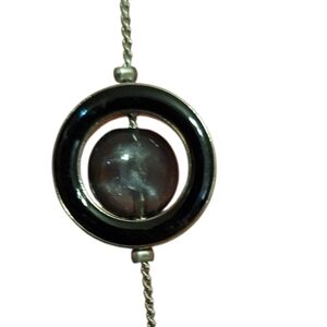 Coldwater Creek Signed Long Statement Station Round Lightweight Necklace Layer